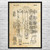 M2 Machine Gun Patent Wall Art