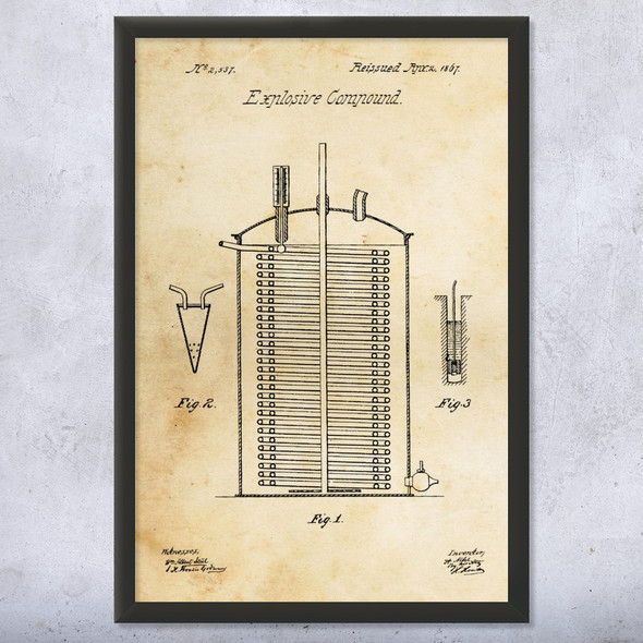 Dynamite Patent Wall Art