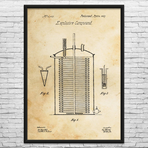 Dynamite Patent Wall Art