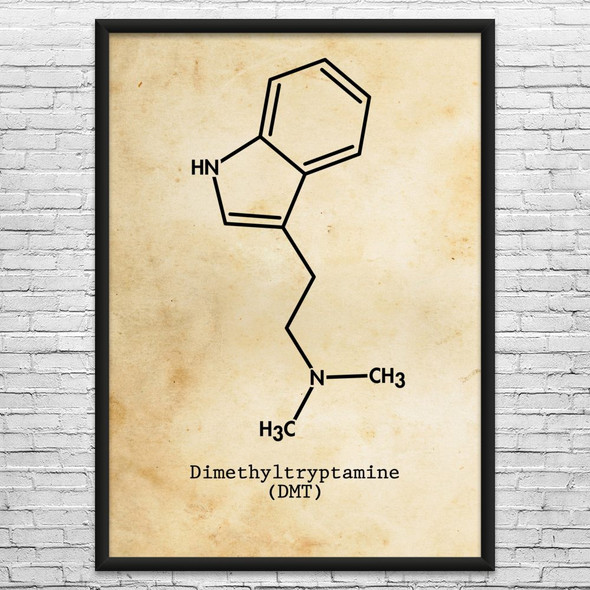 DMT Molecule Wall Art