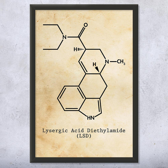 LSD Molecule Wall Art