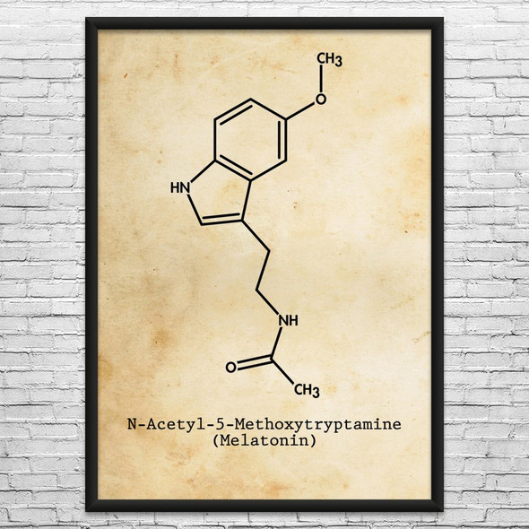 Melatonin Molecule Wall Art