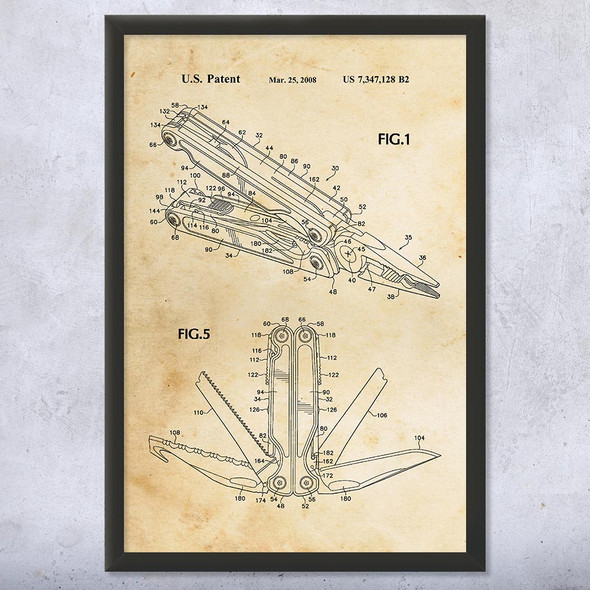 2008 Multi-Tool Patent Wall Art