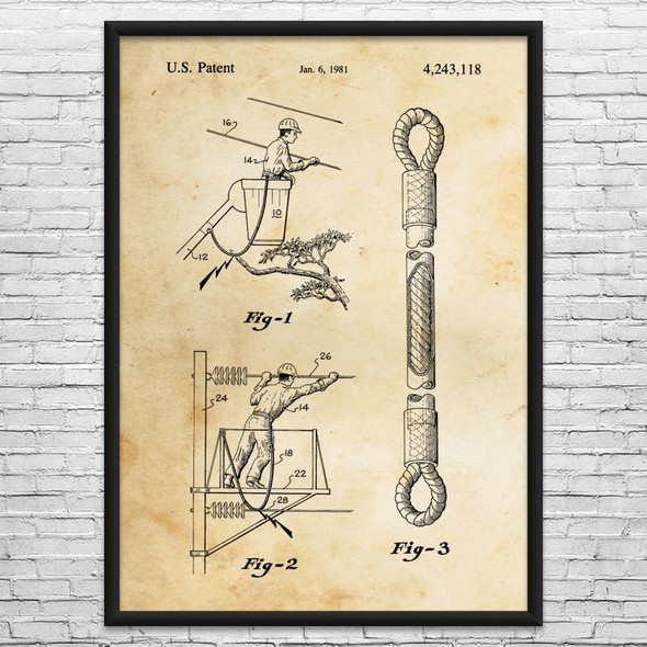 Safety Line Patent Wall Art