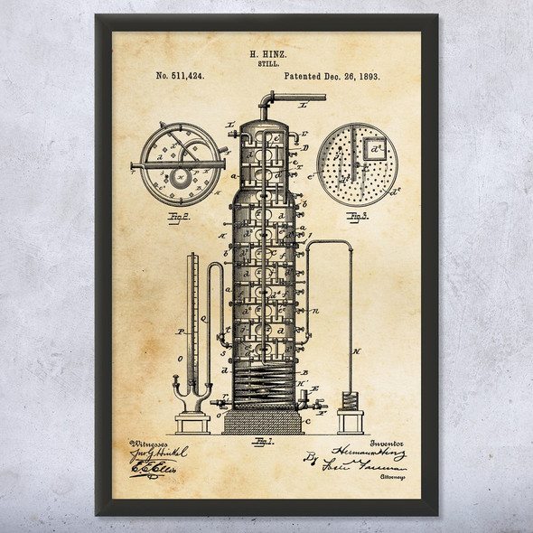 Distillery Still Patent Wall Art