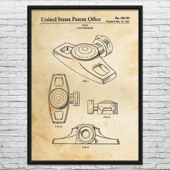 Spot Sprinkler Patent Wall Art