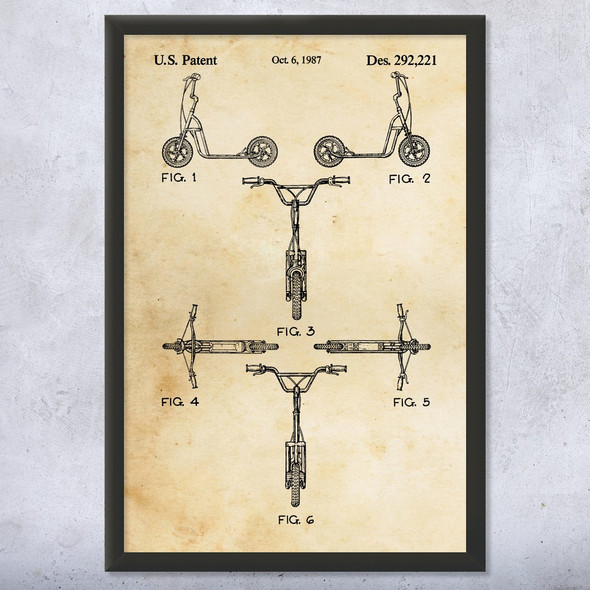 Scooter Patent Wall Art