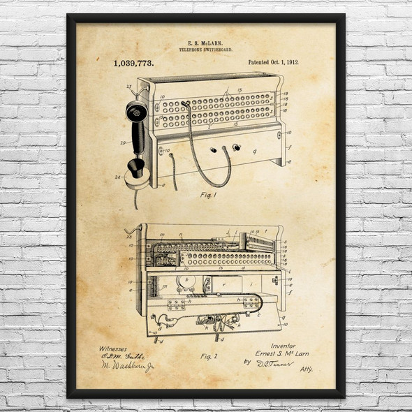 Switchboard Patent Wall Art