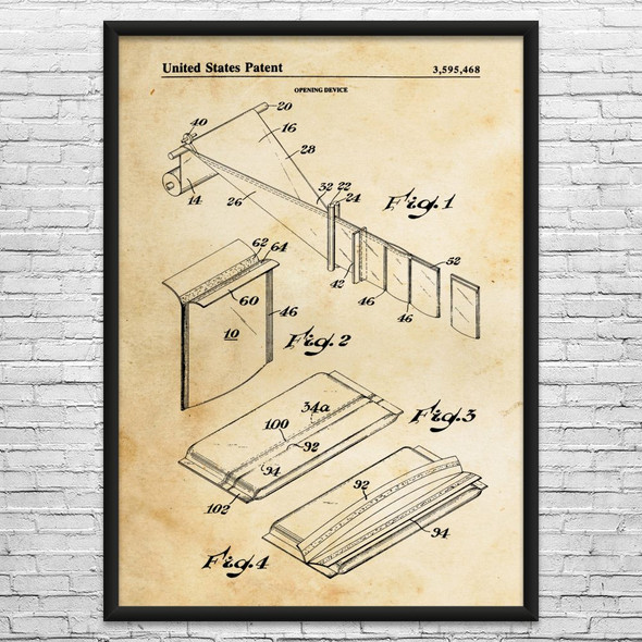 American Cheese Patent Wall Art