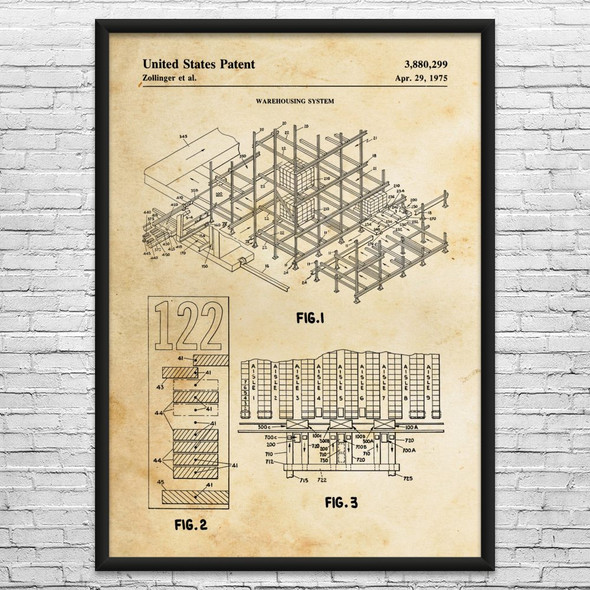 Warehouse Patent Wall Art
