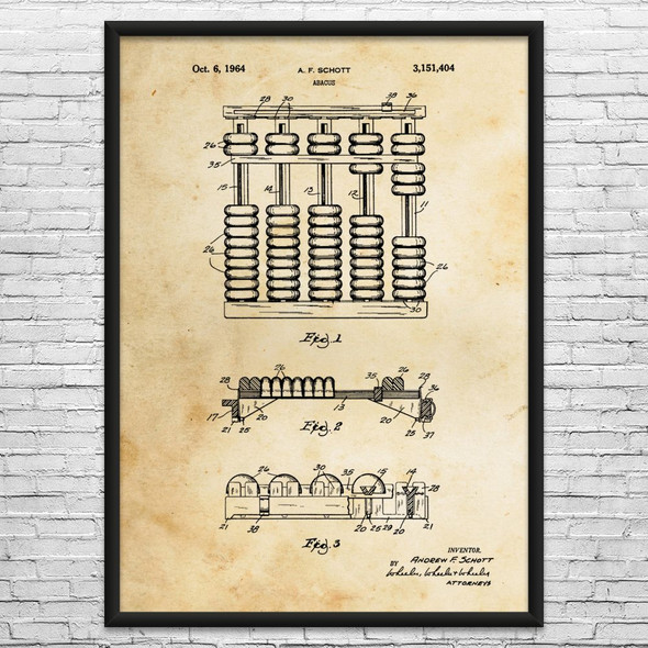 Abacus Patent Wall Art