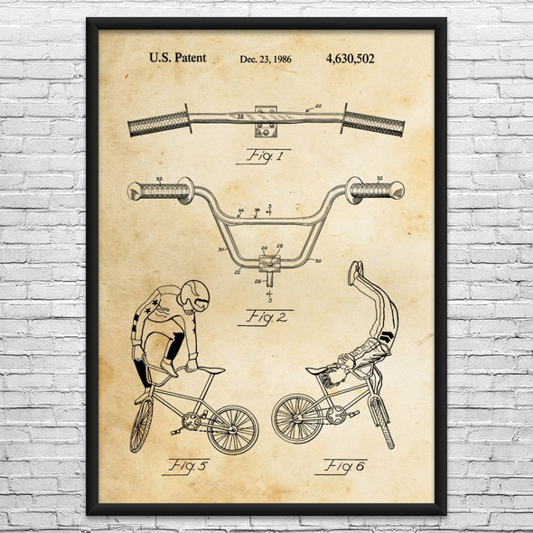 BMX Bike Patent Wall Art