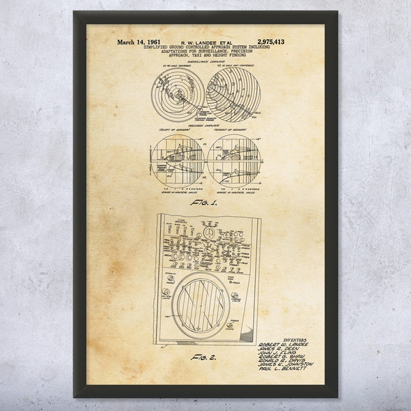 Flight Radar Patent Wall Art