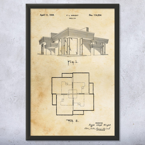 House Patent Wall Art