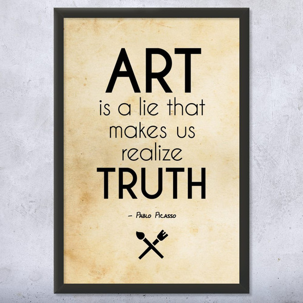 Picasso Quote Art Wall Art