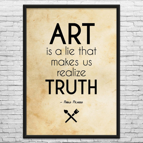 Picasso Quote Art Wall Art