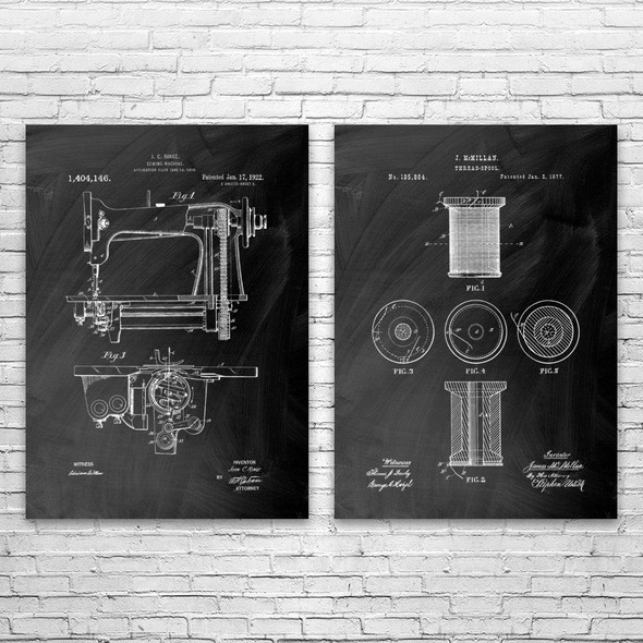 Sewing Wall Art Set of 2 Sewing Wall Art Set of 2