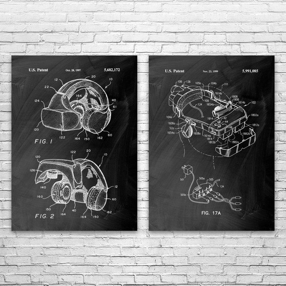 Virtual Reality Wall Art Set of 2