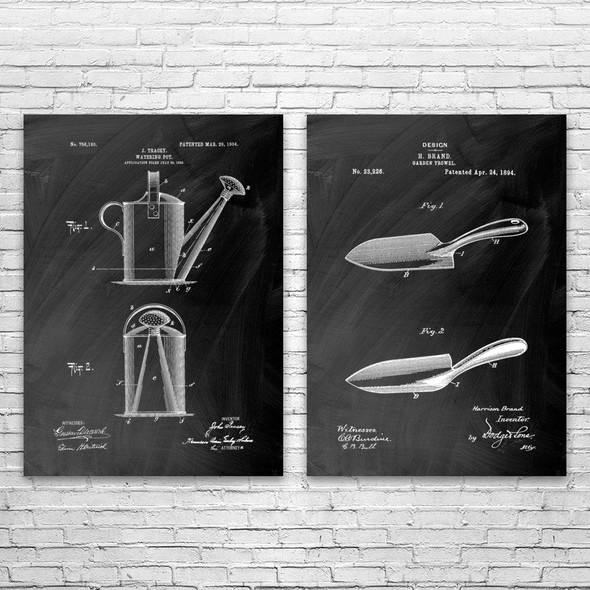 Gardening Patent Wall Art Set of 2