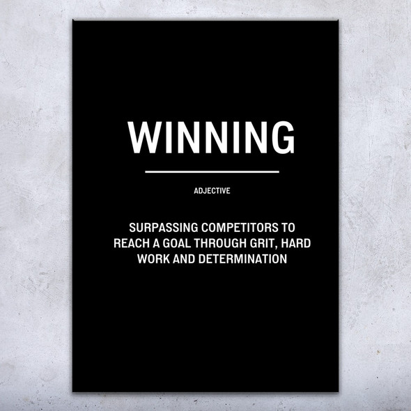 Winning Motivational Print