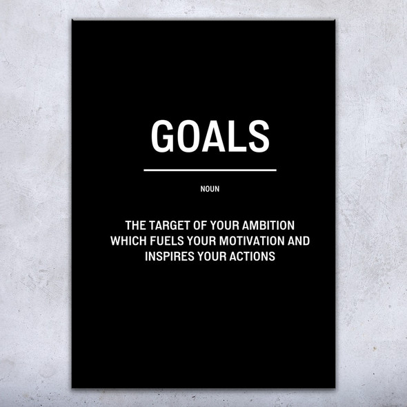 Goals Motivational Print
