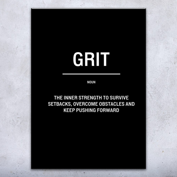 Grit Motivational Print