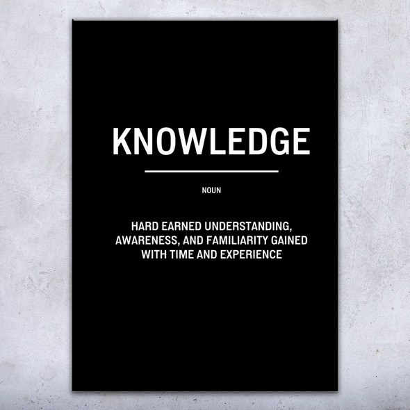 Knowledge Motivational Print
