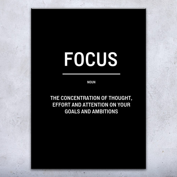 Focus Definition Wall Art Bold