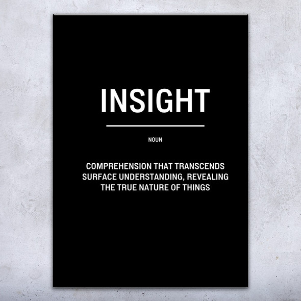 Insight Definition Wall Art Bold