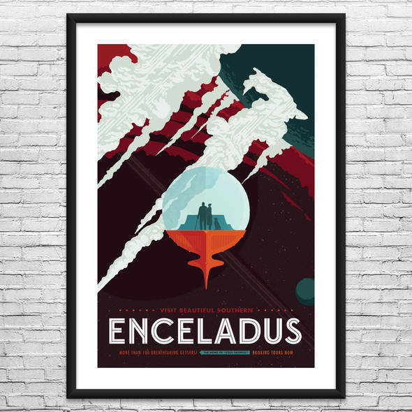 Enceladus Space Tourism Wall Art