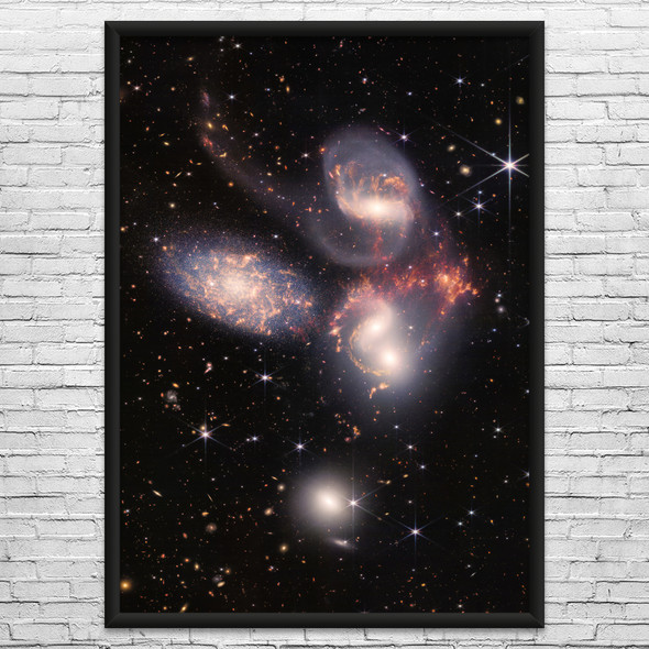 JWST Stephan’s Quintet Space Wall Art JWST Stephan’s Quintet Space Wall Art