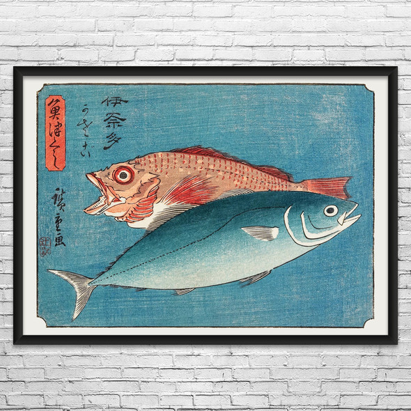 Yellowtail & Rockfish Ukiyo-e Wall Art