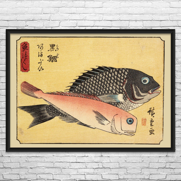 Gilthead & Tilefish Ukiyo-e Wall Art