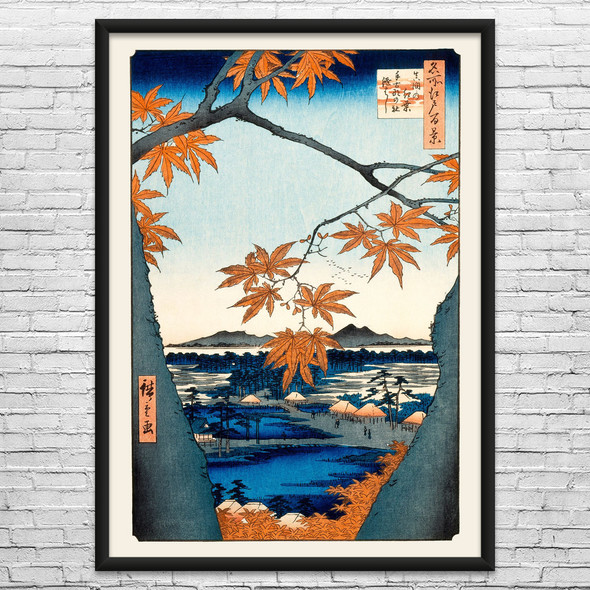 Maple Trees Ukiyo-e Wall Art