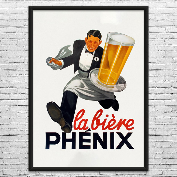 Phenix Beer Vintage Ad Wall Art