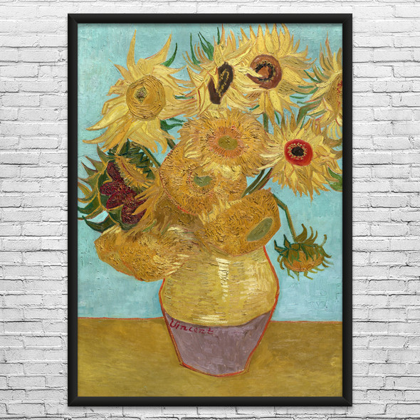 Van Gogh Vase with Twelve Sunflowers Art Print
