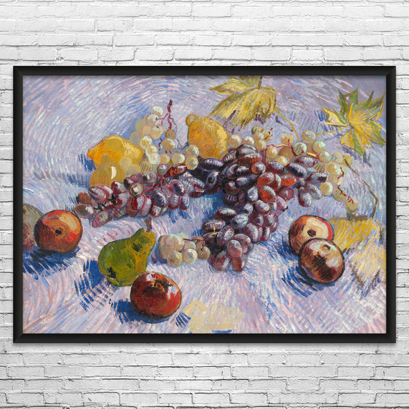 Van Gogh Grapes Lemons Pears & Apples Art Print