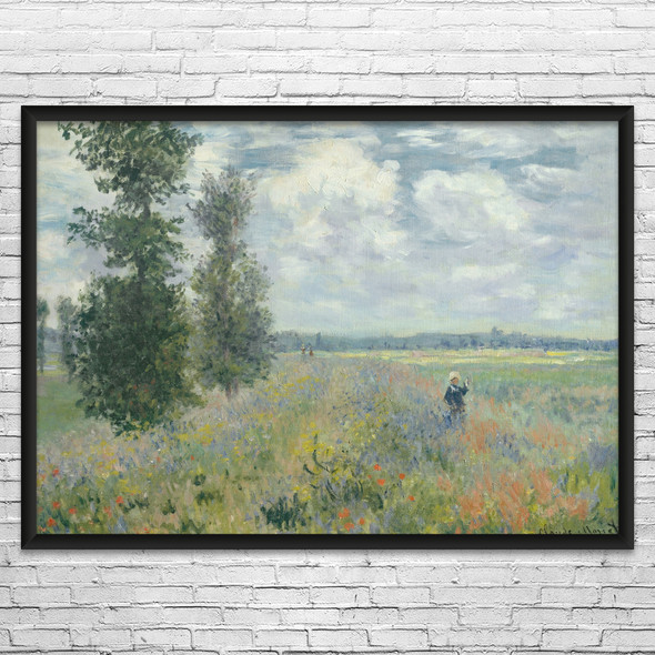 Monet Poppy Fields Near Argenteuil Art Print