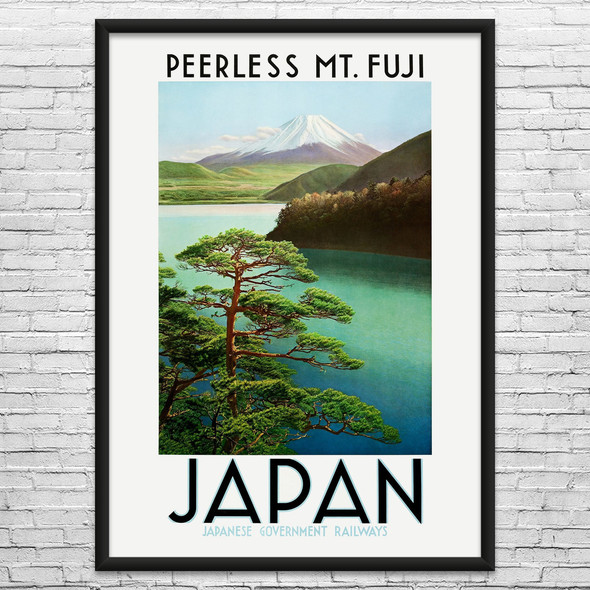 Mt Fuji Vintage Travel Art Mt Fuji Vintage Travel Art