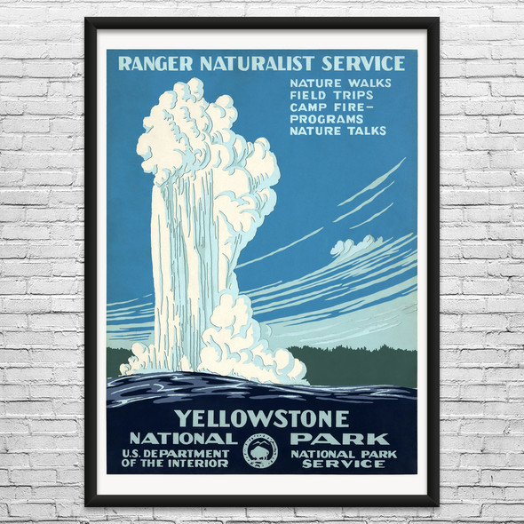 Yellowstone Park WPA Poster Art Yellowstone Park WPA Poster Art