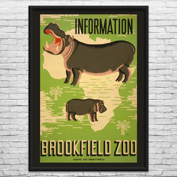 Brookfield Zoo WPA Poster Art Brookfield Zoo WPA Poster Art