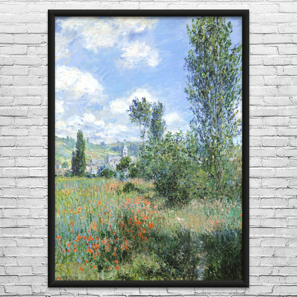 Monet View of Vetheuil Art Print Monet View of Vetheuil Art Print