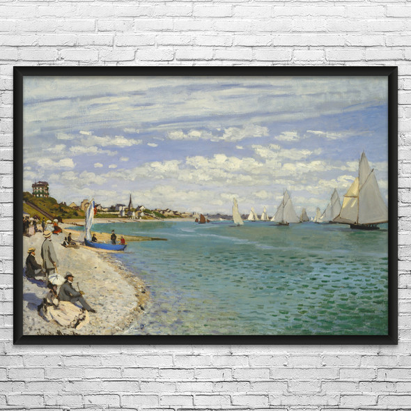 Monet Regatta at Sainte-Adresse Art Print Monet Regatta at Sainte-Adresse Art Print