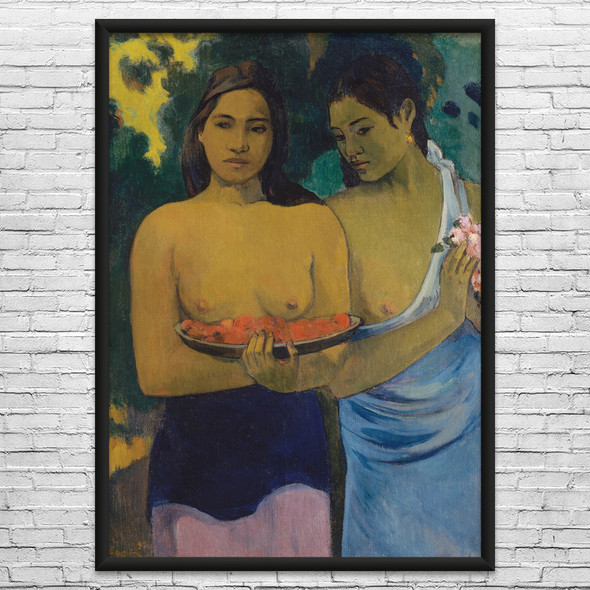 Paul Gauguin Two Tahitian Women Art Print Paul Gauguin Two Tahitian Women Art Print