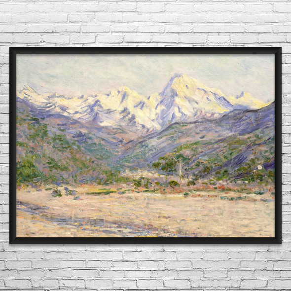 Monet Valley of the Nervia Art Print