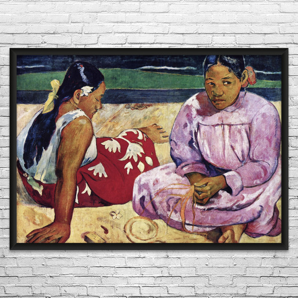 Tahitian Women on the Beach Art Print