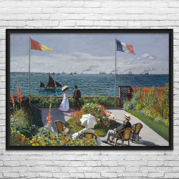 Monet Garden at Sainte-Adresse Art Print Monet Garden at Sainte-Adresse Art Print