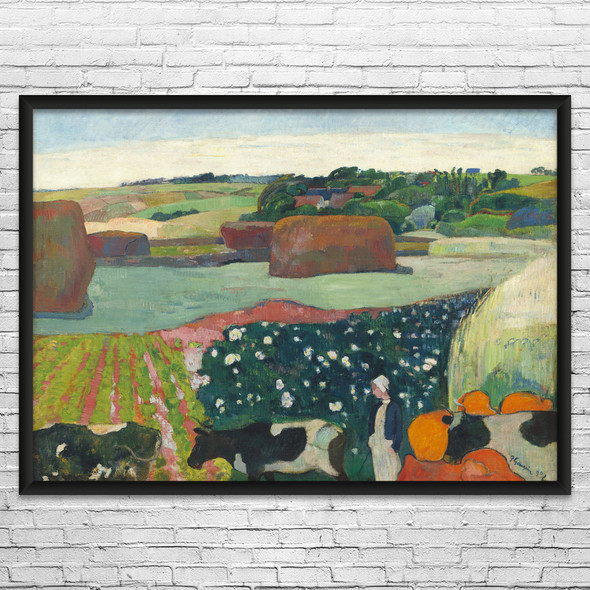 Paul Gauguin Haystacks in Brittany Art Print