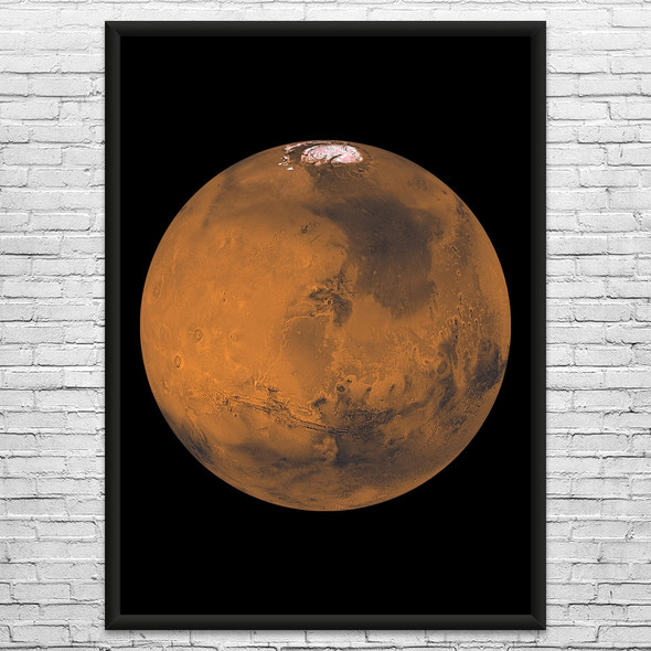 Planet Mars Space Wall Art