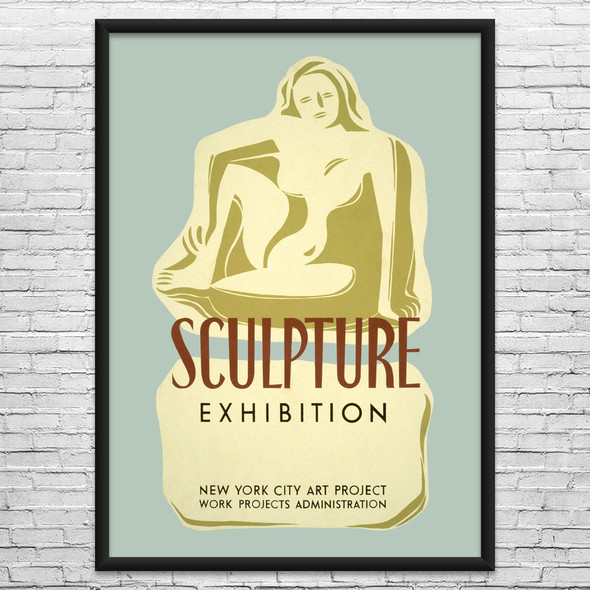Sculpture Exhibit WPA Poster Art Sculpture Exhibit WPA Poster Art